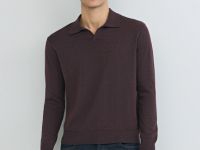 Поло с длинным рукавом, Фиолетовый