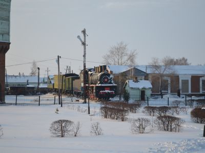 Место, где стоял поезд, в котором располагался штаб 5-ой Армии. Отсюда была дана телеграмма В.И.Ленину об освобождении Омска от колчаковцев