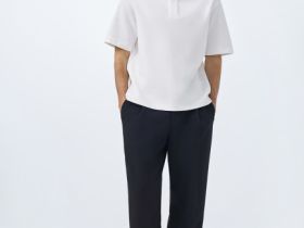 Поло свободного силуэта, Белый