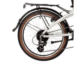 Складной велосипед Novatrack Town 20 V-brake, год 2024, цвет Серый