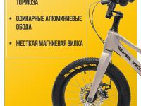 Детский велосипед Falcon Bike Mild 14, год 2024, цвет Серый