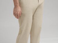 Брюки полуприлегающего кроя со льном