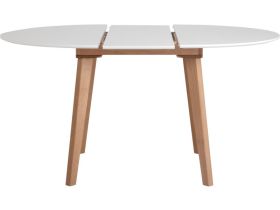 Кухонный стол Крит 110 раскладной Белый/Натуральный