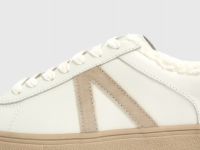 Кеды из натуральной кожи с мехом, Белый