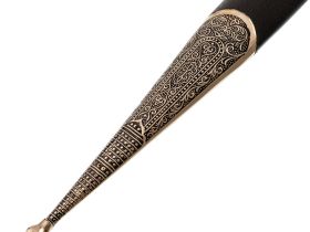 Сувенирный кинжал кавказских казачьих войск образца 1904 года, накладка орех