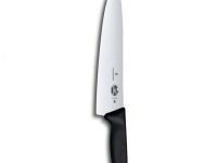 Поварской кухонный шеф-нож Victorinox Cutlery 25 см, сталь X55CrMo14, рукоять полипропилен, черный