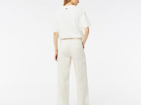 Женские хлопковые брюки-карго Lacoste