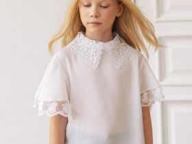 Блузка с коротким рукавом для девочки