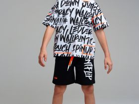 Комплект трикотажный для мальчиков: фуфайка (футболка), шорты