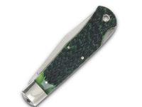 Складной нож Queen Cutlery Lockback, сталь 1095, рукоять рог, зеленый