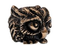 Бусина для темляка Филин, бронза