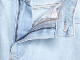 Прямые джинсы из плотного денима, Голубой