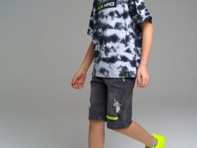 Шорты текстильные джинсовые для мальчиков