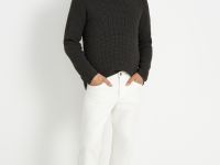 Джемпер с рукавом реглан и округлой горловиной