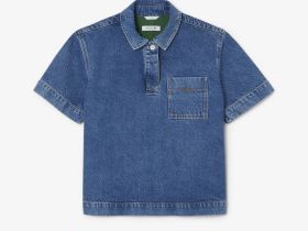 Женская рубашка-поло Lacoste свободного кроя из огранического хлопка