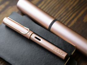 Ручка перьевая LAMY 076 lux, Fpvd Розовое золото