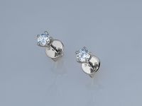 Пусеты из белого золота э4712пс11241107