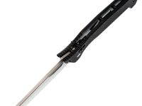 Складной нож Obertech ns-02 Tanto satin, сталь VG-10, рукоять G10, черный