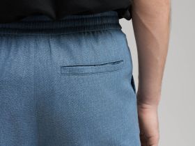 Брюки прямого кроя со льном