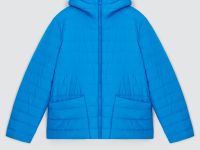 Утепленная стеганая куртка с воротником-стойкой