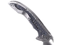 Складной нож CRKT Fossil™ BLACK WITH VEFF SERRATIONS™, сталь 8Cr13MoV, рукоять сталь 2Cr13, накладки G10