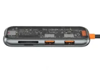 Адаптер Wiwu Cyber 5 в 1 HUB USB-C на 3xUSB3.0/TF/SD (Space Gray)