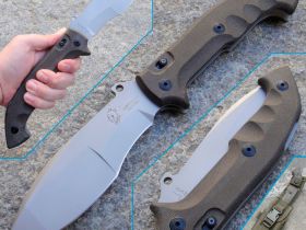 Складной нож Fox Meskwaki Tracker, сталь N690, рукоять Микарта, коричневый