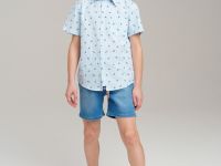 Шорты текстильные джинсовые для мальчиков