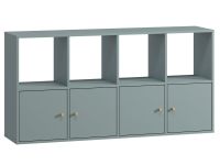 Стеллаж Кейн 1-149x75 Серо-зеленый