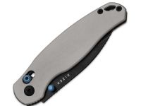 Складной нож Kizer Phoca CD, сталь 14C28N, рукоять алюминий, серый/черный