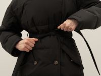 Пальто с утиным пухом прямого силуэта