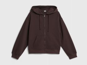 Толстовка на молнии для девочек, Коричневый