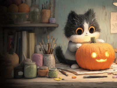 Фонарь Джека из тыквы (Люмьер-Холл)