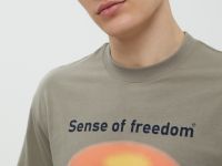 Футболка из хлопка с принтом