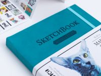 Скетчбук для маркеров Малевичъ "2SIDE" 15х21 см 40 л 220 г, бирюзовый