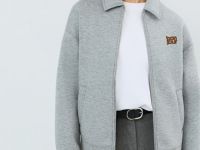 Бомбер оверсайз, Серый