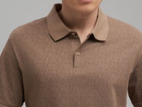 Поло прямого кроя из джерси