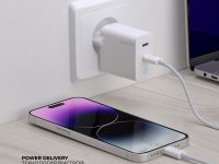 Сетевое зарядное устройство Deppa (11449) Wall charger 45W/PD3.0/2xUSB-C (белый)