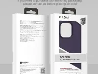 Чехол-накладка Puloka Solemn Magsafe для iPhone 15 Pro силиконовый soft-touch (серый)