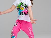 Брюки детские трикотажные для девочек, 2 пары в комплекте