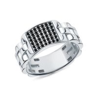 Серебряное кольцо с фианитами