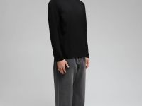 Лонгслив из мерсеризованного хлопка