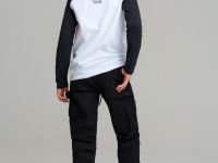 Брюки текстильные джинсовые утепленные с начесом для мальчиков