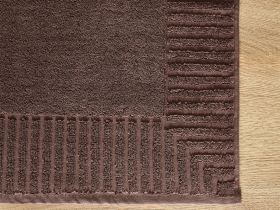 Полотенце махровое Nervato для ног, коричневое