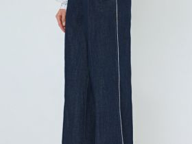 Широкие джинсы O'STIN x Яндекс Книги, Синий