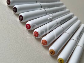 Набор маркеров акриловые Languo, 9 цветов, желто-красные оттенки