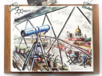 Скетчбук Maxgoodz "Classic" 13х21 см, 32 л, 120 г Голубой