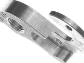 Держатель заднего переключателя "петух" Meta №194 фрезерованный (серебристый)