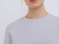 Лонгслив из плотного интерлока, Серый