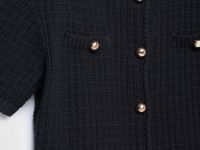 Кардиган с коротким рукавом, Черный